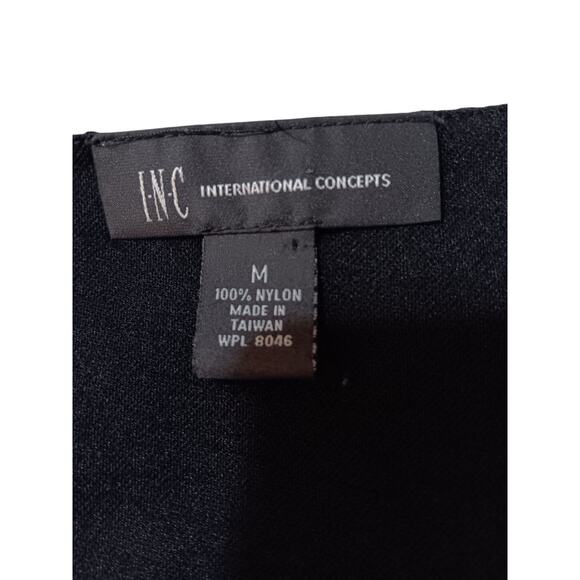 INC Retro Blouse Top M Embroidered Career Office Coquette Whimsygoth‎ Metallic - Picture 9 of 12